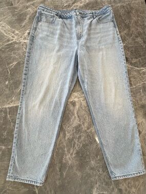 American Eagle Mom Straight Jeans Denim Women Plus Size 20 Short